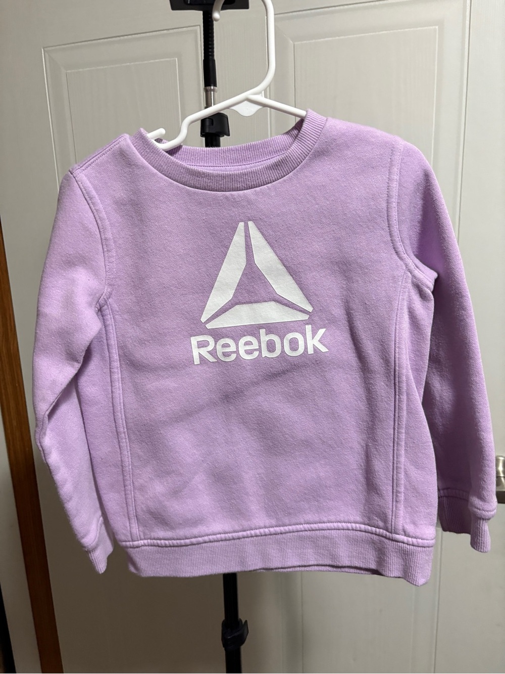 Reebok Lavender Crewneck Sweatshirt with White Logo